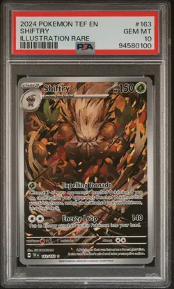 2024 POKEMON TEF EN-TEMPORAL FORCES ILLUSTRATION RARE #163 SHIFTRY PSA 10 - Image 1
