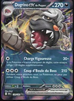Carte Pokemon Dogrino-ex de Pepper 139/182 Rivalites Destinees Francais - Image 1