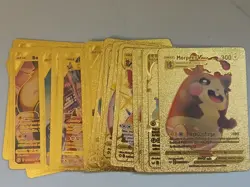 Pokemon Gold Foil Card Lot of 20 Near Mint Cards (Morpeko, Zacian, V Max) - Image 1