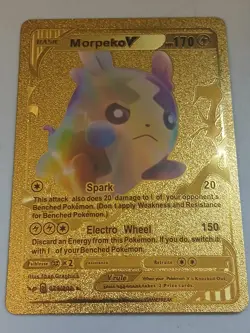 Pokemon Gold Foil Card Lot of 20 Near Mint Cards (Morpeko, Zacian, V Max) - Image 3