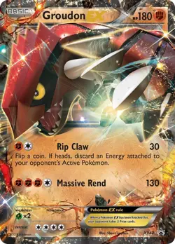 Holofoil - Groudon EX - XY42 / MP / English Pokemon TCG - Image 1
