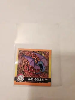 Vintage Pokemon 1999 Artbox Series 1 Stickers Golbat 42 - Image 2