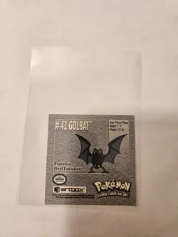 Vintage Pokemon 1999 Artbox Series 1 Stickers Golbat 42 - Image 3