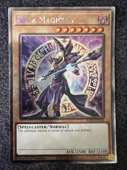 Yugioh Dark Magician RA04-EN106 Platinum Secret Rare 1st Edition NM - Image 1