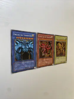 YuGIOh! - Secret Rare GBI God Cards - Slifer, Obelisk, Ra - VLP/NM - Image 3