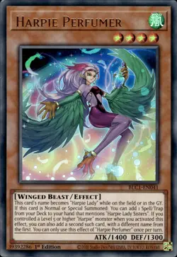 Harpie Lady Perfumer - Ultra Rare 1st Edition BLC1-EN041 - NM - YuGiOh - Image 1