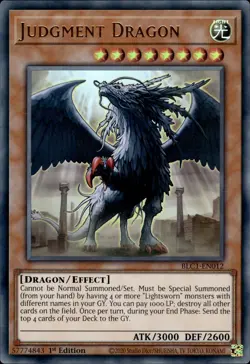 Judgment Dragon - Ultra Rare 1st Edition BLC1-EN012 - NM - YuGiOh - Image 1