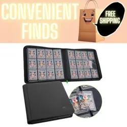 Toploader Binder, Trading Card Binder Storage, 384 12 Pocket Top Loader Binde... - Image 1