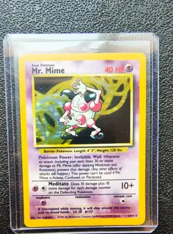 Mr. Mime - 6/64 - Pokemon Jungle No Symbol Holo Rare Card WOTC LP/NM - Image 1
