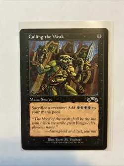MTG Magic the Gathering Card LP - Culling The Weak - Image 1