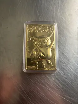 Pokemon Pikachu Gold Plated Card 23K Burger King 1999 Limited Edition. - Image 1