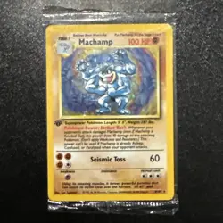 Machamp 8/102 *SEALED* 1st Edition Pokemon Card - Base Set Rare Holo Mint - Image 1