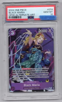 2024 One Piece Two Legends # 074 Black Maria Alternate Art PSA 10 Card GEM MINT! - Image 1