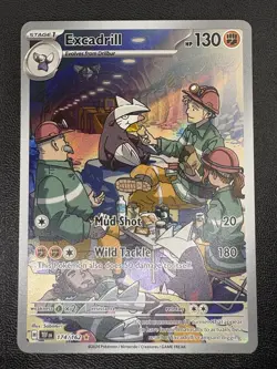 Excadrill TEF 174/162 IR Temporal Forces Illustration Rare Card Pokemon TCG NM - Image 1