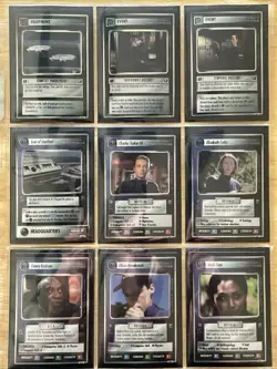Star Trek CCG 1E Enterprise Complete 18 card Foil Premium Set - Image 2