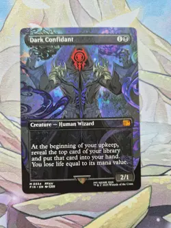 Dark Confidant, M 0334, NM Borderless, MTG Final Fantasy FFXIV, FIN, Mythic - Image 1