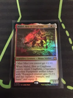 MTG Magic The Gathering Mabel, Heir To Cragflame Foil BLB Rare Boros Soldier - Image 1