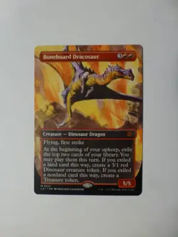 MtG Lost Caverns of Ixalan Bonehoard Dracosaur Borderless 321 NM $0.75 VCT123812 - Image 1