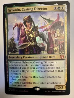 x1 Gylwain, Casting Director - Foil M MTG Commander: Wilds of Eldraine M/NM, Eng - Image 1