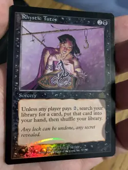 Rhystic Tutor Prophecy FOIL Magic The Gathering MTG Excellent! - Image 2
