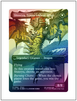 1x Zenos yae Galvus, Foil, Borderless Art, Final Fantasy, MTG NM - Image 2