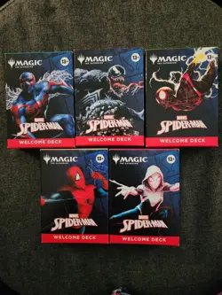 2025 SDCC MTG x Spider-Man Complete Welcome Deck Set of 5 NEW - Image 1