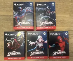 2025 SDCC MTG x Spider-Man Complete Welcome Deck Set of 5 NEW - Image 1