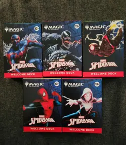 2025 SDCC MTG x Spider-Man Complete Welcome Deck Set of 5 NEW - Image 1