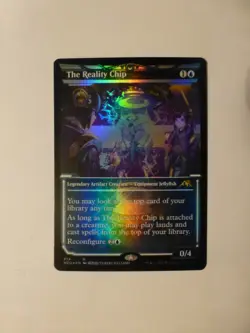 MtG Kamigawa Neon Dynasty FOIL Sowcase The Reality Chip 374 NM $0.75 VCT123810 - Image 1