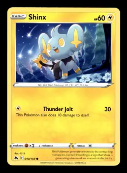 Pokemon TCG: Crown Zenith Trading Card - Shinx - 040/159 - Image 1