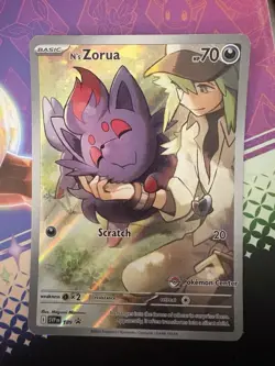 N’s Zorua 189 [Pokemon Center Stamp] Journey Together ETB Promo Pokemon TCG NM - Image 1