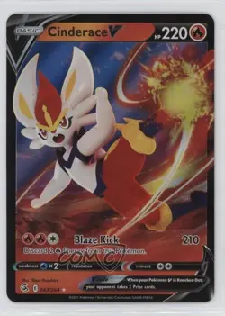 Cinderace V Pokemon Sword & Shield Fusion Strike #043 1gh7 - Image 1