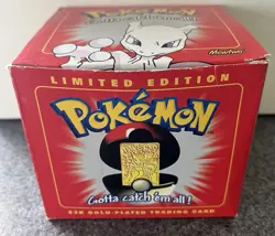 1999 Pokemon MEWTWO 23 Karat Gold Plated Special Edition Trading Card COA NEW! - Image 4
