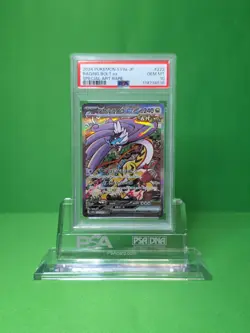 2024 POKEMON SV8a JAPANESE RAGING BOLT EX SPECIAL ART RARE PSA 10 - Image 1