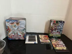 Yugioh Collector Tins Zexal And Evolzar Dolkka NO CARDS EMPTY TINS - Image 1