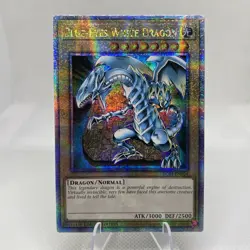 Yugioh Blue-Eyes White Dragon LC01-EN004 QCSR 25TH NM - Image 1