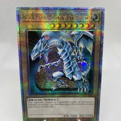 Yugioh Blue-Eyes White Dragon LC01-EN004 QCSR 25TH NM - Image 2