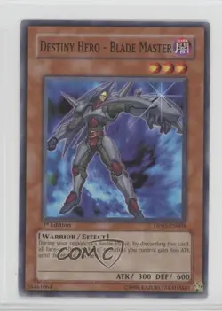 Destiny Hero - Blade Master 1st Ed. YuGiOh Aster Phoenix Duelist Pack 2007 0ie5 - Image 1