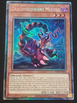 Drachoschwanz Mululu JUSH-DE005 Collectors Rare Justice Hunters DE NM YUGIOH - Image 1