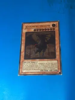 YUGIOH Ultmiate Rare Judgment Dragon TU01-EN000 NOT MINT SEE PICS - Image 1