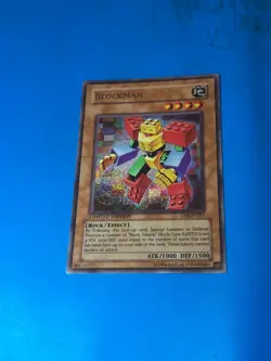YUGIOH Secret Rare Blockman DPK-ENSE1 PLAYED - Image 1