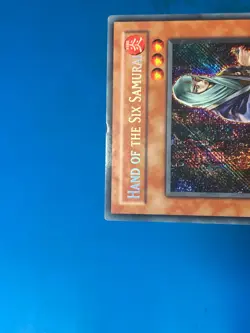 YUGIOH Secret Rare Hand Of The Six Samurai TDGS-EN085 1st Edition PLAYED - Image 4
