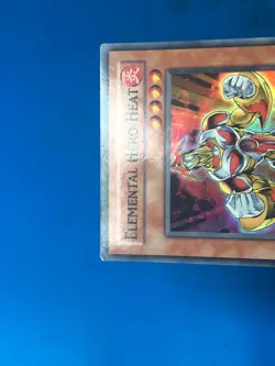 YUGIOH Super Rare Elemental Hero Heat PP02-EN007 PLAYED - Image 3