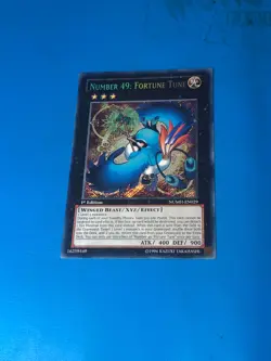 YUGIOH Secret Rare Number 49: Fortune Tune NUMH-EN029 1st Edition PLAYED - Image 1