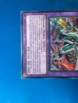 YUGIOH Secret Rare Odd-Eyes Vortex Dragon DOCS-EN045 1st Edition PLAYED - Image 4