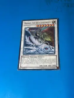 YUGIOH Ultra Rare Michael, The Arch-Lightsworn SDLI-EN036 1st Edition PLAYED - Image 1