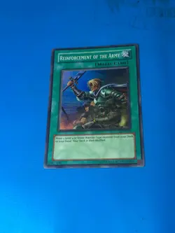 YUGIOH Super Rare Reinforcement Of The Army LOD-028 PLAYED - Image 1
