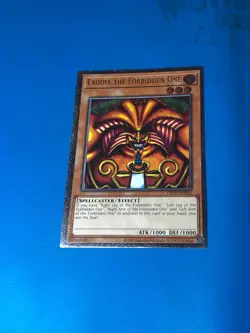 YUGIOH Ultmiate Rare Exodia The Forbidden One OP25-EN001 PLAYED - Image 1