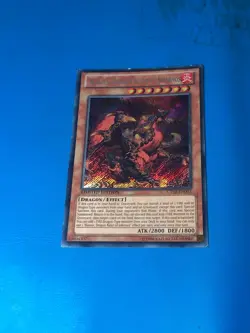 YUGIOH Secret Rare Blaster, Dragon Ruler Of Inferos CT10-EN002 PLAYED - Image 1