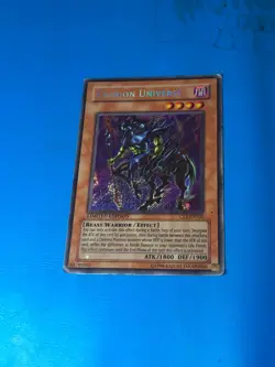 YUGIOH Secret Rare Exarion Universe CT2-EN002 PLAYED - Image 1
